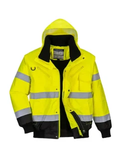 PORTWEST - Blouson haute-visibilité bicolore couleur : jaune/noir taille m - portwest