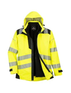 PORTWEST - Blouson pw3 3-en-1 haute visibilité couleur : jaune/noir taille xl - portwest