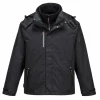 PORTWEST - Parka 3 en 1 radial couleur : noir taille m - portwest