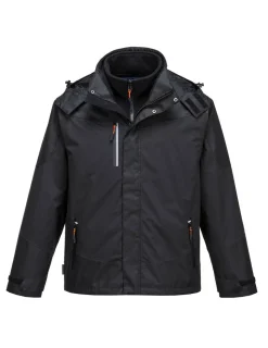 PORTWEST - Parka 3 en 1 radial couleur : noir taille l - portwest