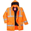 PORTWEST - Parka bizflame rain hi-vis multirisque couleur : orange taille xl - portwest