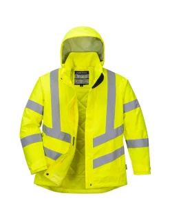 PORTWEST - Parka d'hiver haute visibilité pour femme couleur : jaune taille s - portwest