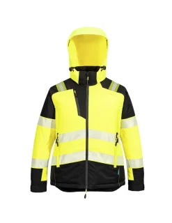 PORTWEST - Parka d'hiver hv femmes pw3 - taille xs - jaune/noir - portwest