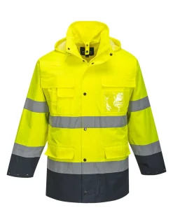 PORTWEST - Parka haute visibilité 3 en 1 couleur : jaune/marine taille xxxl - portwest