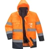 PORTWEST - Parka haute visibilité 3 en 1 couleur : orange/marine taille m - portwest