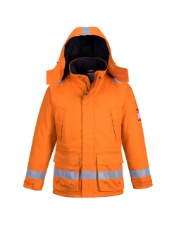 PORTWEST - Parka hiver fr anti-statique couleur : orange taille xxxl - portwest
