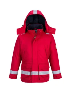 PORTWEST - Parka hiver fr anti-statique couleur : rouge taille xxl - portwest