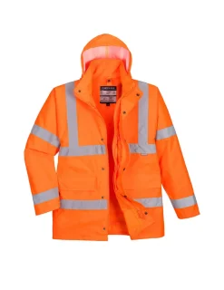 PORTWEST - Parka hi-vis 4-en-1 couleur : orange taille 4xl - portwest