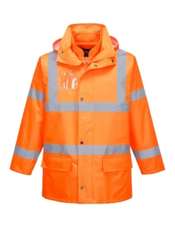 PORTWEST - Parka hi-vis essential 5 en 1 couleur : orange taille xl - portwest