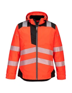 PORTWEST - Parka hv pw3 - m - rouge/noir - portwest