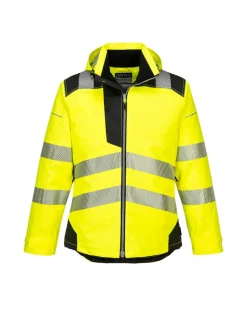 PORTWEST - Parka hv pw3 couleur : jaune/noir taille l - portwest