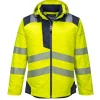PORTWEST - Parka hv pw3 couleur : jaune/marine taille xl - portwest