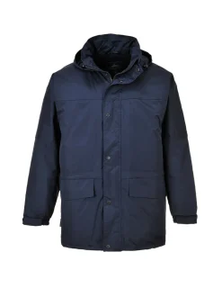 PORTWEST - Parka oban doublée polaire couleur : marine taille l - portwest