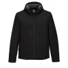 PORTWEST - Softshell à capuche kx3 (3 couches) couleur : noir taille l - portwest