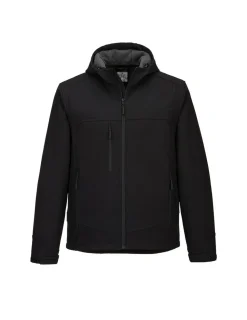 PORTWEST - Softshell à capuche kx3 (3 couches) couleur : noir taille l - portwest