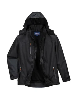PORTWEST - Veste coach extérieure couleur : noir taille 5xl - portwest