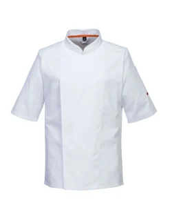 PORTWEST - Veste de cuisinier maille pro s/s couleur : blanc taille xl - portwest