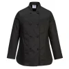 PORTWEST - Veste de cuisine femme rachel couleur : noir taille xs - portwest