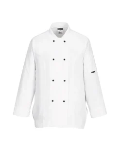 PORTWEST - Veste de cuisine femme rachel couleur : blanc taille s - portwest