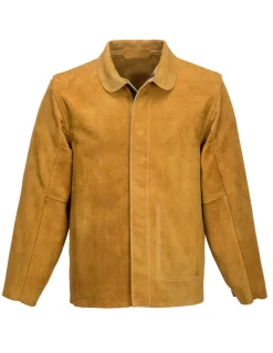PORTWEST - Veste de soudeur en cuir couleur : bronze taille l - portwest