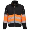 PORTWEST - Veste softshell pw3 haute visibilité classe 1 couleur : noir/orange taille xxl - portwest