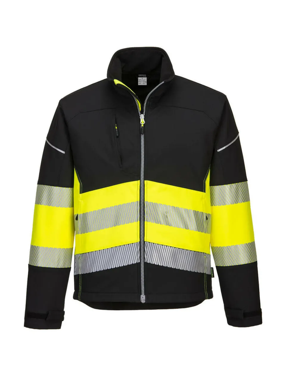 PORTWEST - Veste softshell pw3 haute visibilité classe 1 couleur : noir/jaune taille xxl - portwest