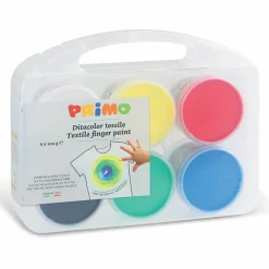 PRIMO - 6 peintures au doigt pour textile