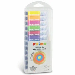 PRIMO - 12 tubes de gouache fluo et métallique 12 ml