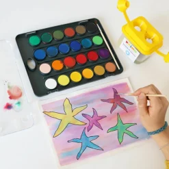 PRIMO - Grande palette d'aquarelle 24 couleurs ø 30 mm