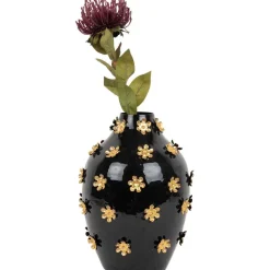 PT' - Vase en métal golden flowers