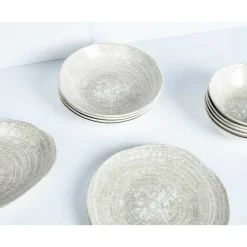 PTMD - Grande assiette porcelaine crème 28cm