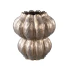 PTMD - Vase rond bronze en céramique 27cm