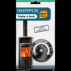 PYRO FEU - Pyro feu 2012-12 thermomètre avec aimant pour contrôle de la performance des poê