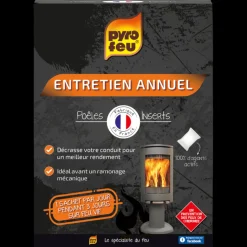 PYRO FEU - Pyrofeu - poudre de ramonage annuel pyrofeu 3 x 250 gr