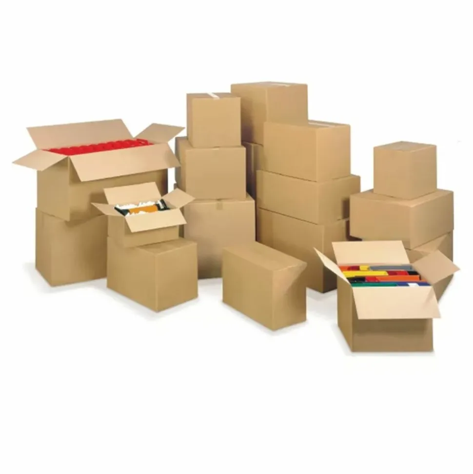 RAJA - 5 cartons d'emballage 40 x 27 x 20 cm - simple cannelure