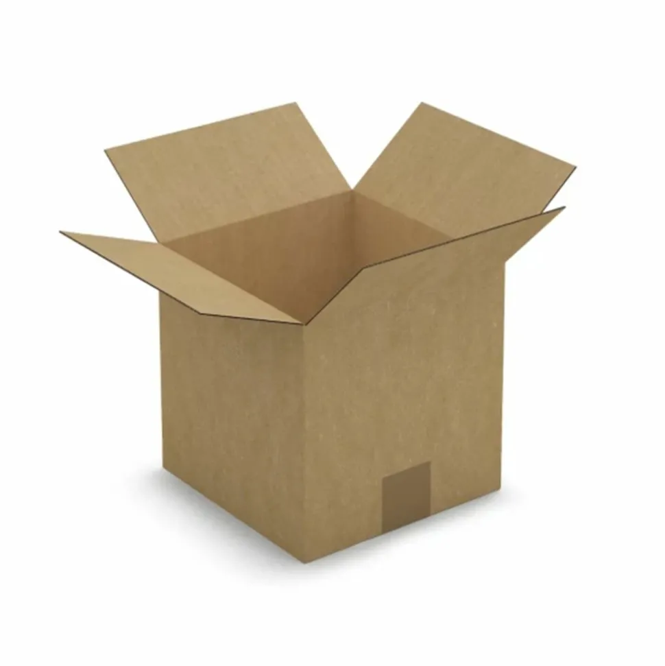 RAJA - 5 cartons d'emballage carrés 20 x 20 x 20 cm - simple cannelure
