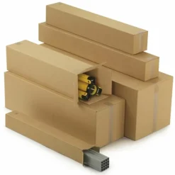 RAJA - 5 cartons d'emballage allongés 80 x 10 x 10 cm - double cannelure