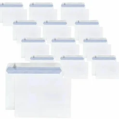 RAJA - 15 enveloppes blanches en papier 80 g - 16,2 x 22,9 cm
