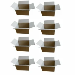 RAJA - 8 petits cartons d'emballage 16 x 12 x 11 cm