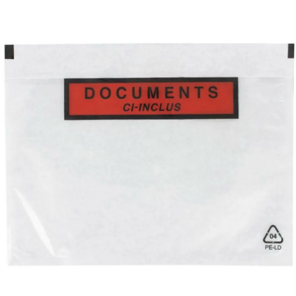 RAJA - 1 pochette d'expédition autocollante a5 transparente