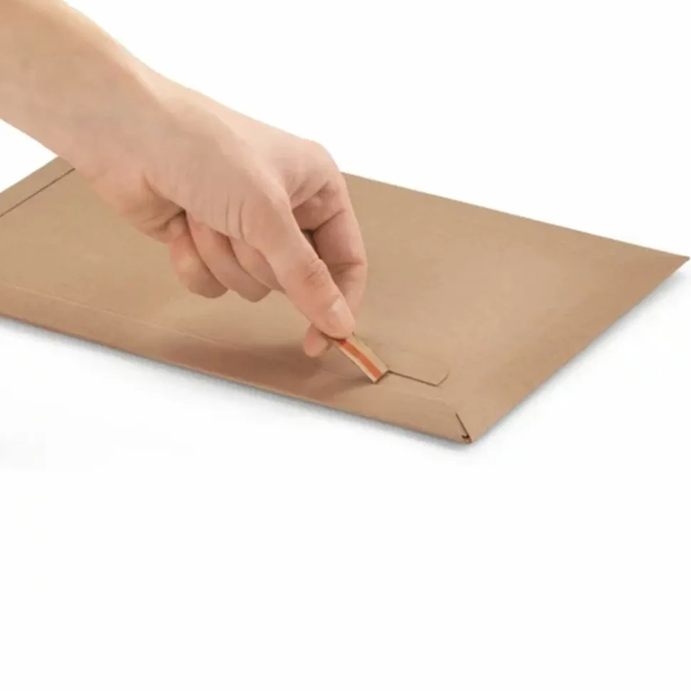 RAJA - 25 pochettes cartonnées fermeture adhésive - 33,4 x 23,4 cm