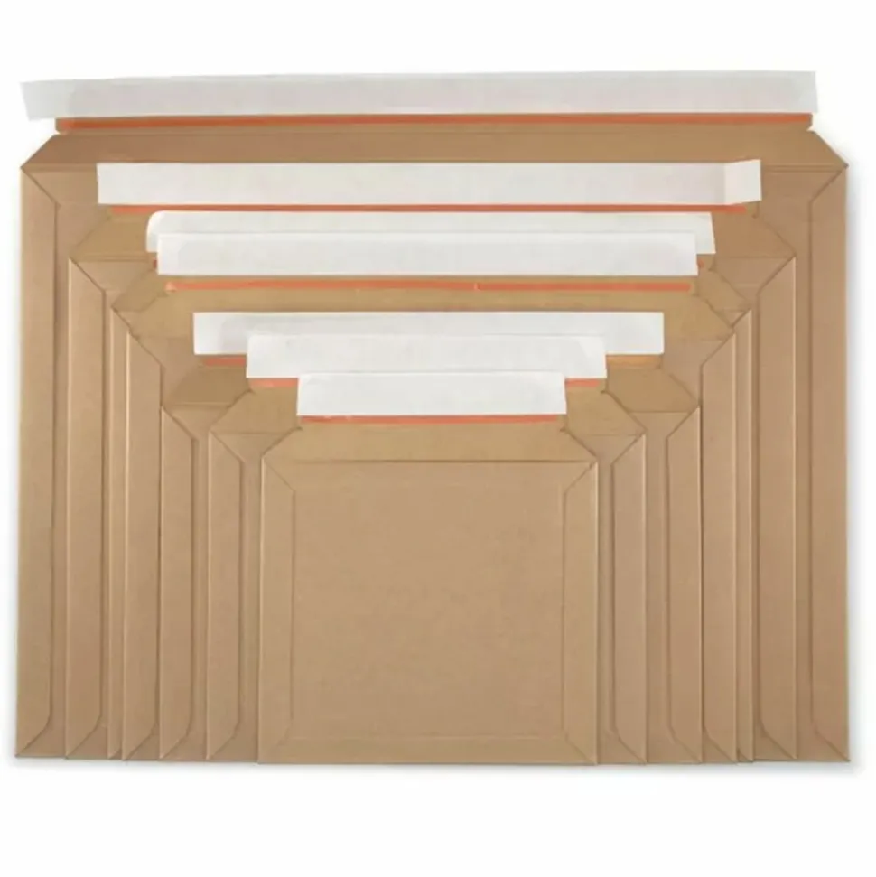 RAJA - 25 pochettes cartonnées fermeture adhésive - 33,4 x 23,4 cm