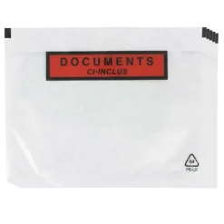 RAJA - 5 pochettes d'expédition autocollantes a5 transparentes