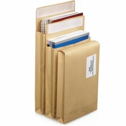 RAJA - 50 pochettes kraft renforcées dépliables - 26 x 28 cm