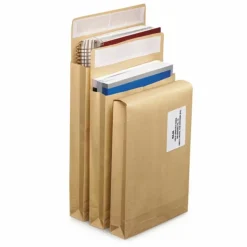 RAJA - 100 pochettes kraft renforcées dépliables - 22,9 x 32,4 cm