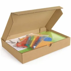 RAJA - Carton d'emballage plat 46 x 36 x 5 cm - simple cannelure