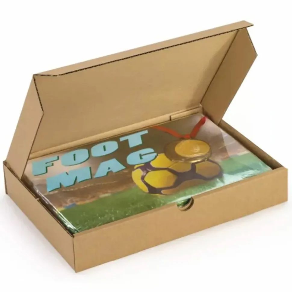 RAJA - Carton d'emballage plat 46 x 36 x 5 cm - simple cannelure