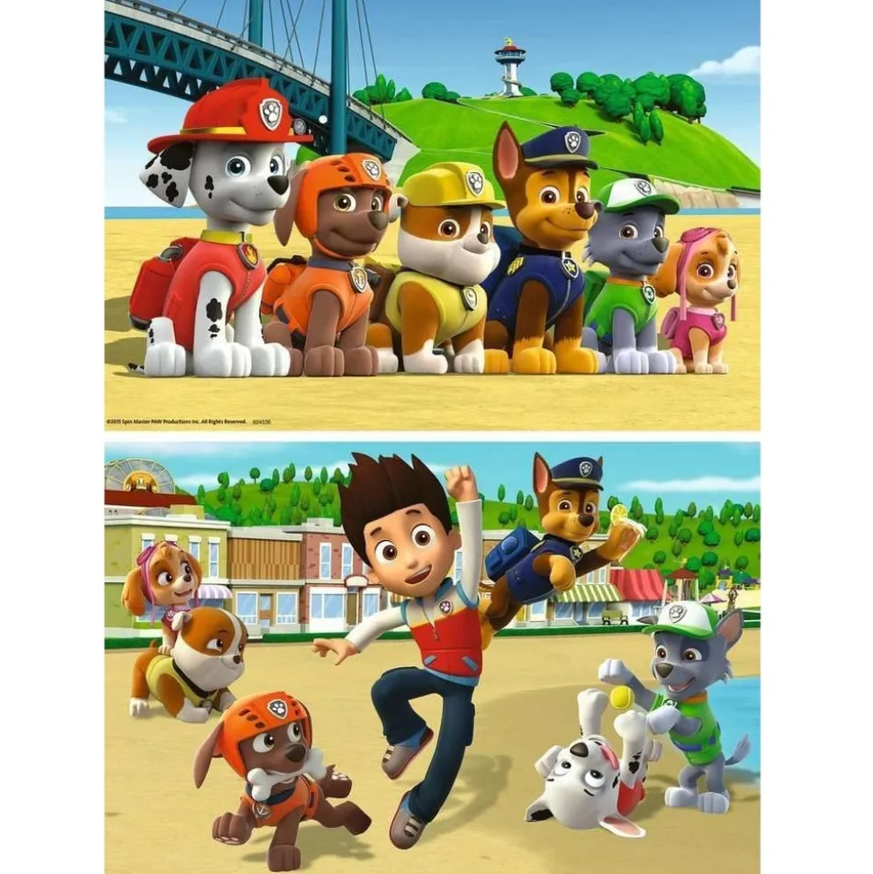 RAVENSBURGER - Puzzle chiens héroïques pat'patrouille 2x24 pcs