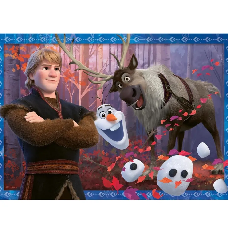 RAVENSBURGER - Puzzle disney la reine des neiges 2x24 pcs