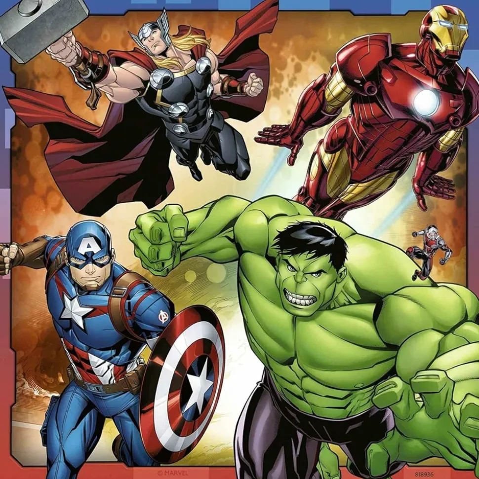 RAVENSBURGER - Puzzle les puissants avengers 3x49 pcs